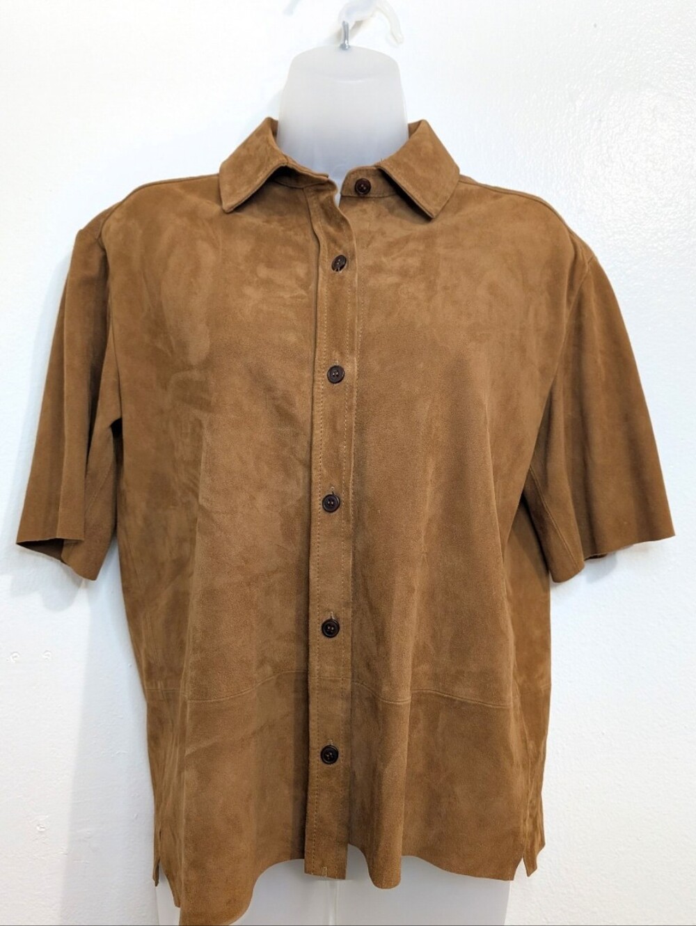 Quince Leather Preppy Light Academia Street Neutral Capsule Chic Top XS
